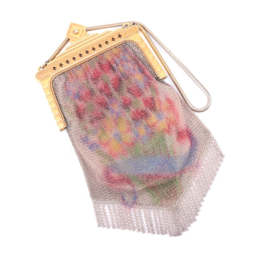 Art Deco Whiting And Davis Mesh Handbag - image 2